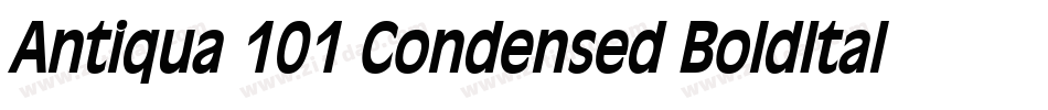 Antiqua 101 Condensed BoldItalic字体转换